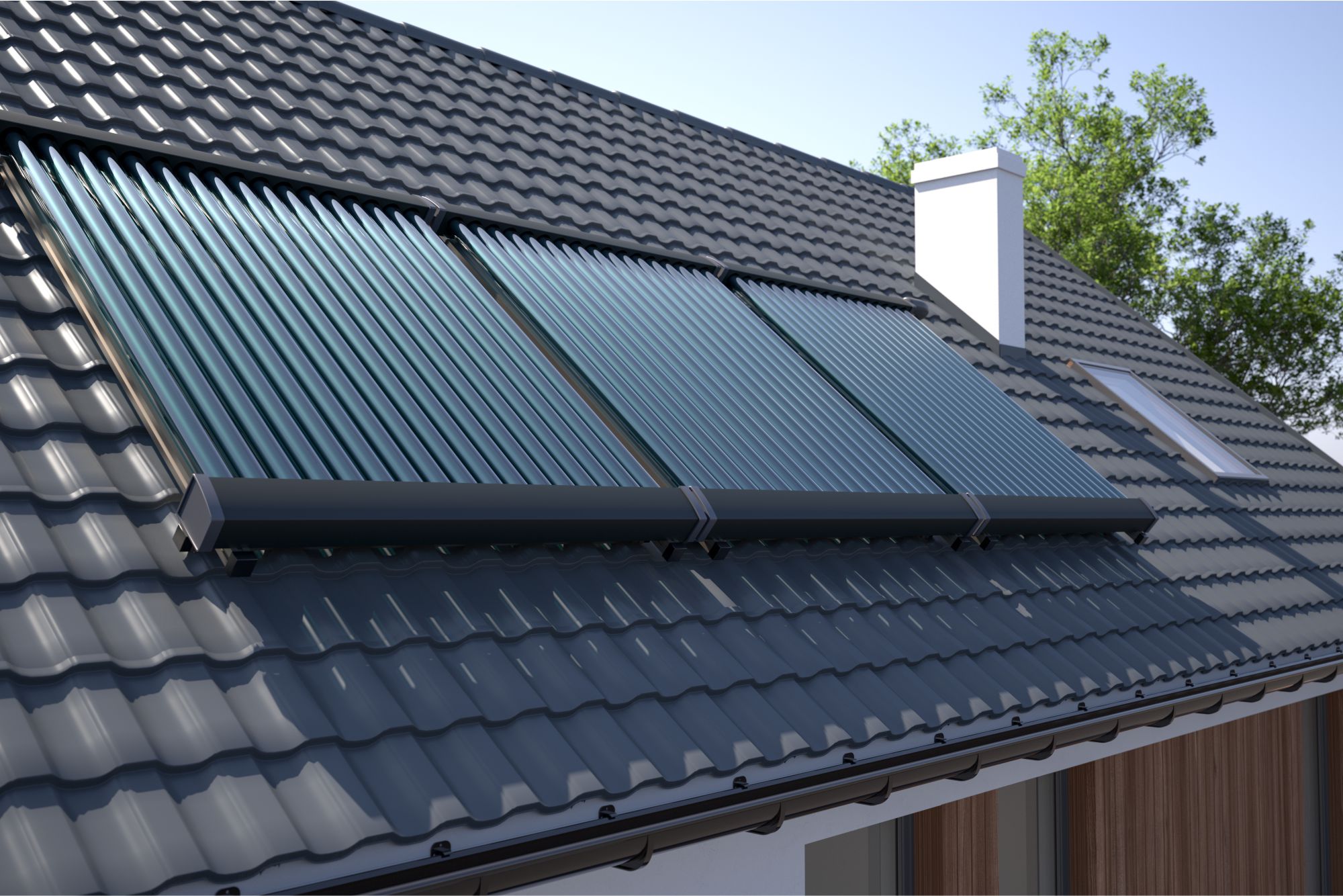 Hybrid W&auml;rmepumpe mit Solar